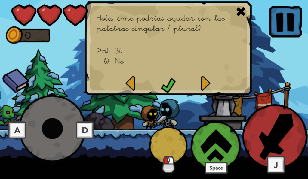 Juego educativos interactivo de primaria gratis en Letrasia
