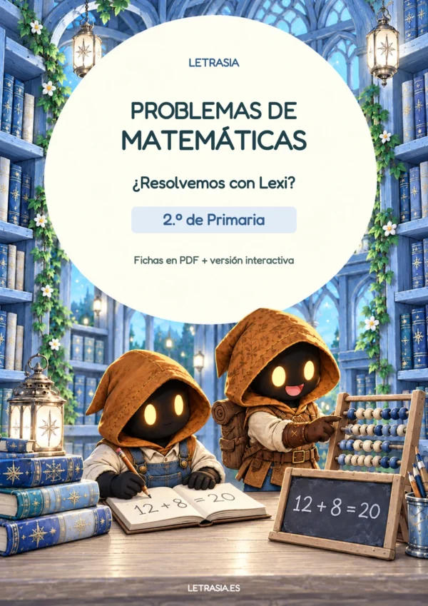 Portada del pack de problemas de 2.º de Primaria