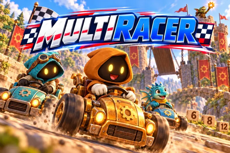 Lexi piloto en el circuito de MultiRacer